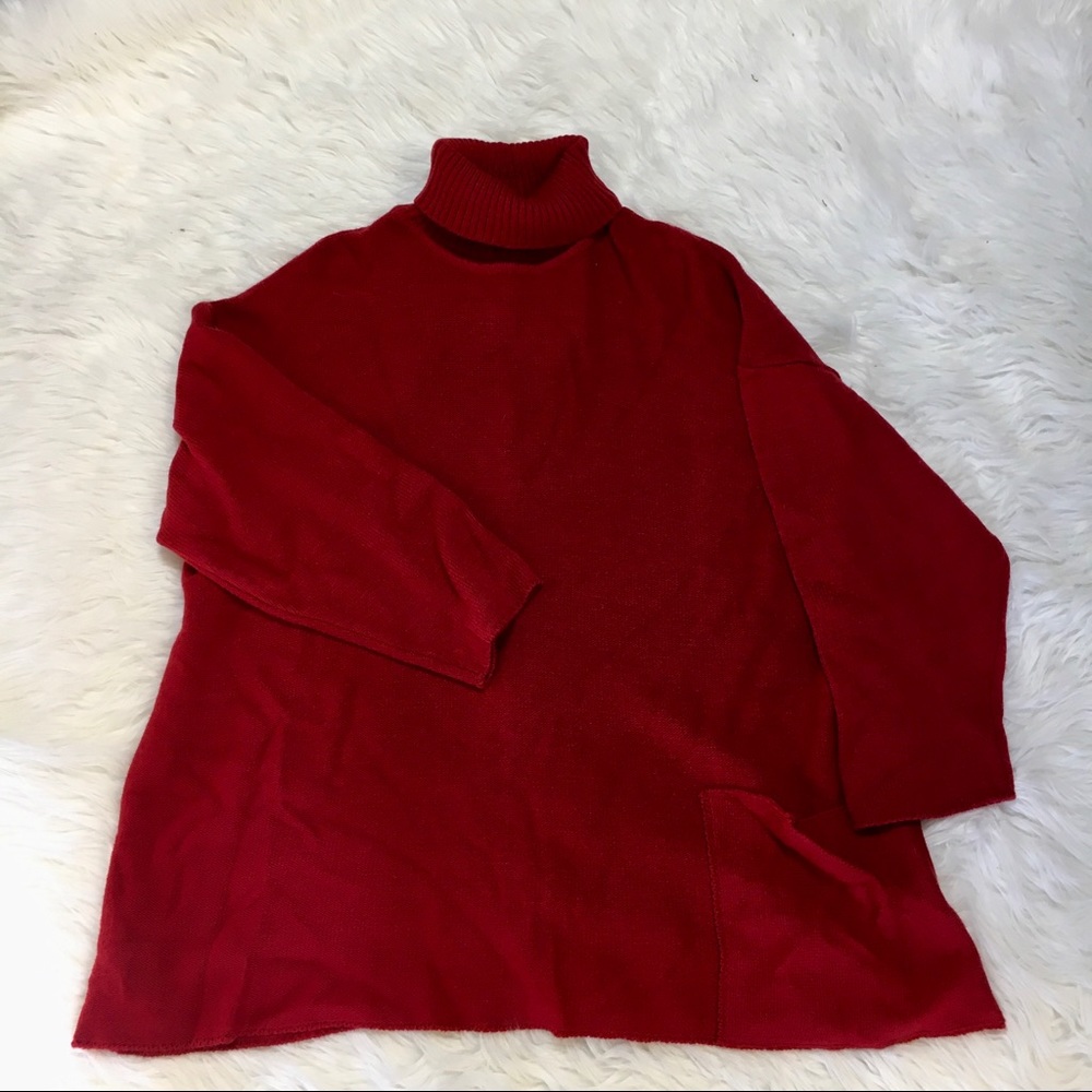 Vintage plus size knit turtle neck sweater